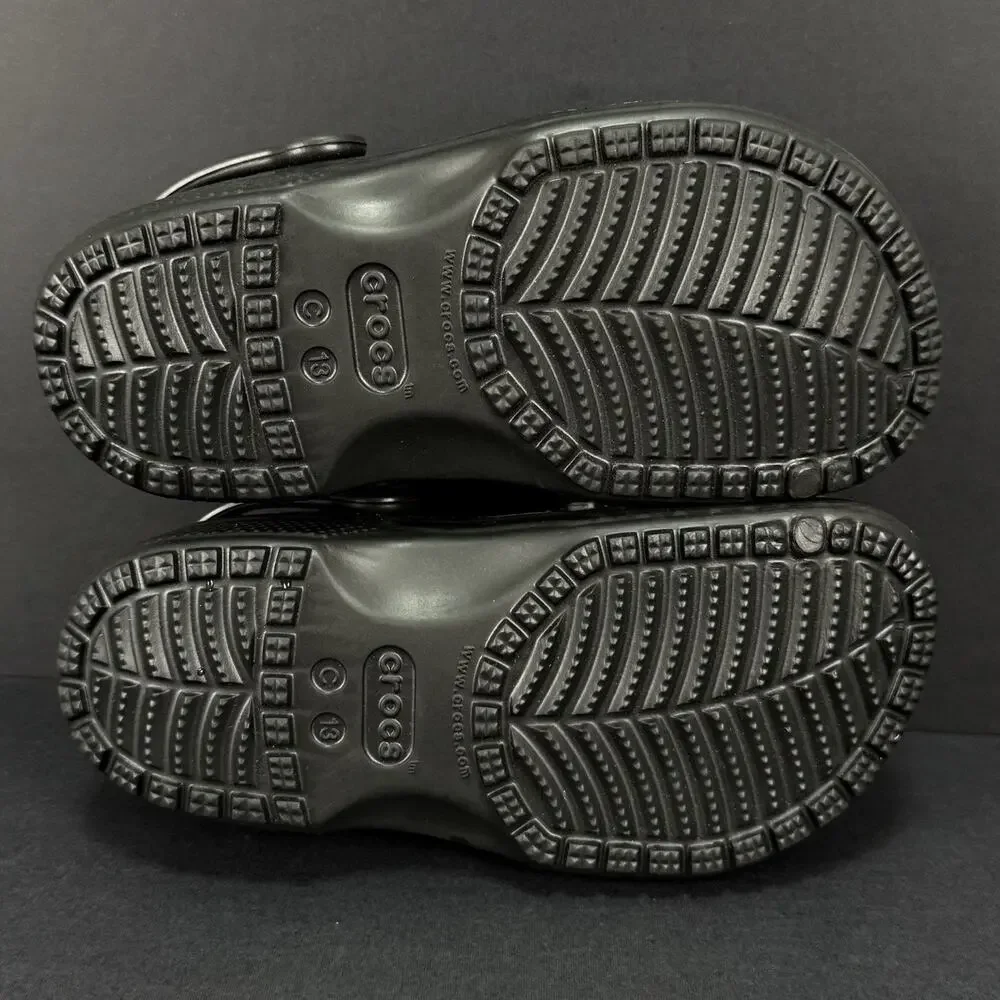 Crocs Classic Glow Black Cat Clog Toddlers Size 13C Glow in Dark Kids New No Box